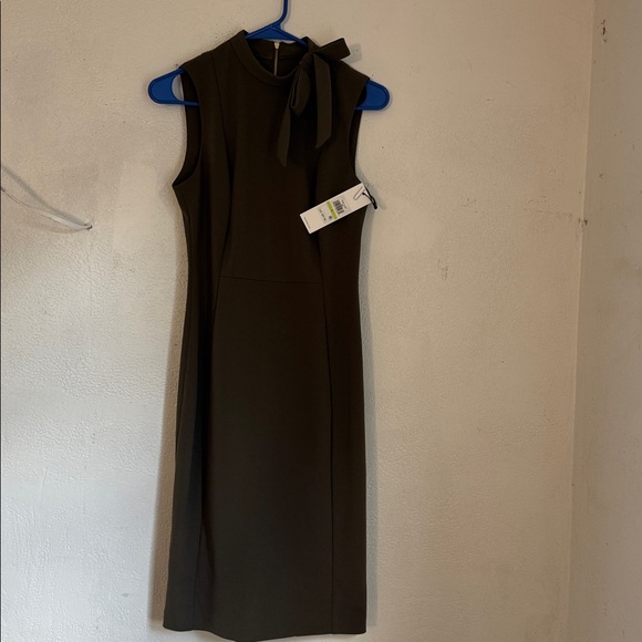 Calvin Klein green olive or dark green dress size 4 - Picture 3 of 16